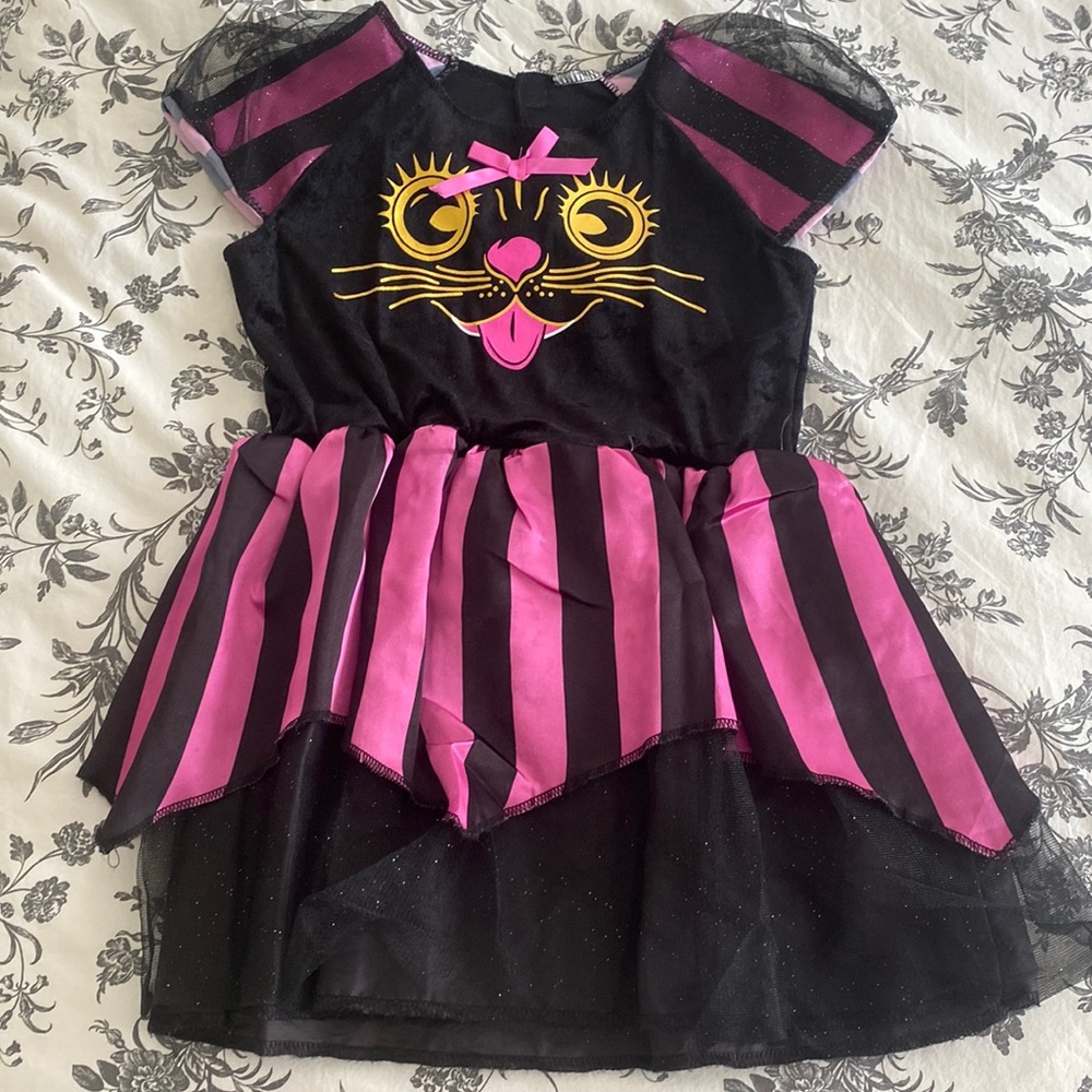 Dress, perfect for Halloween, cat costume, black and pink, 3T, target